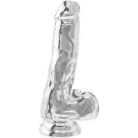 Toyjoy Clear Dildo with Balls 6 inch