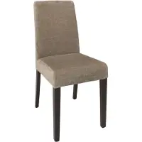 Bolero Chaises de salle à manger avec revêtement en viscose couleur naturelle claire, 2 pièces