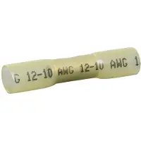 Quadrios 22C465 Connecteur bout à bout à gaine thermorétractable 4 mm² 6 mm² Entièrement isolé Jaune 1 kit (22C465)