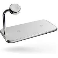 ZENS Dual + Watch Wireless Charger, Blanc