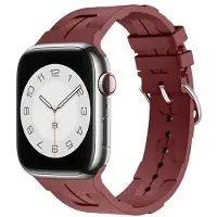Beline pasek Apple Watch Silicone Ultra 38/40/41mm bordowy /maroon box (Silicone), Sangles de montre, Rouge