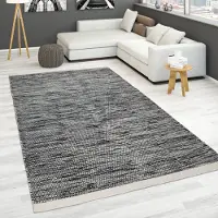 Paco Home Tapis tissé à la main, tissage plat, 100 % laine, style scandinave, différentes couleurs, dimensions 120 x 170 cm