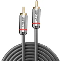 Lindy Cromo Line - Câble audio numérique (coaxial) - RCA mâle pour RCA mâle - 2 m - anthracite - rond