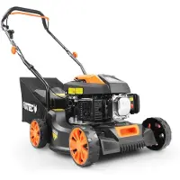 FUXTEC Tondeuse à gazon à essence FX-RM4180 - 80 cm³ | 41 cm | légère (18 kg) | éjection arrière | 4 temps | hauteur de coupe 25-55 mm | jusqu'à 400 m²