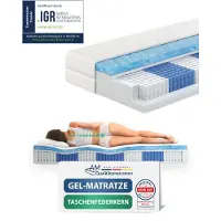 AM Qualitätsmatratzen | Matelas à ressorts ensachés en mousse gel Premium - 90x200 cm - H3 - 1000 ressorts