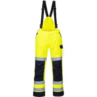 Portwest MV71 Modaflame Multi Norm Arc-Hose "Modaflame Regen" Jaune/Marine Gr. XL