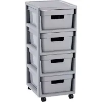 Curver - Tour de rangement Infinity -4x11L-