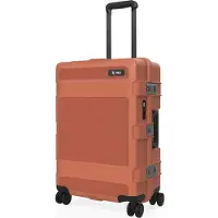 Peli Valise de voyage rigide ATX TRVL, format moyen, couleur argile ferreuse.
