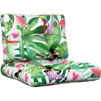 vidaXL Coussins de palette lot de 2 crème tissu