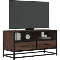 vidaXL Armoire TV noire 80x34,5x40 cm Bois composite et métal