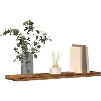vidaXL Étagères murales 4 pcs vieux bois 60x20x1,5cm bois d'ingénierie