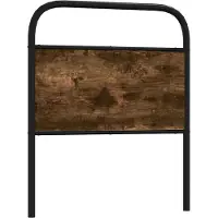 vidaXL Tête de lit de rechange aspect chêne brun 135 cm acier et bois composite