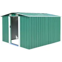 vidaXL Abri de jardin 257x489x181 cm Métal brun