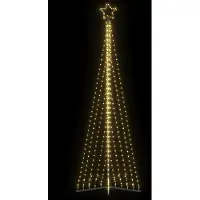 vidaXL Sapin de Noël à LED 789 LED blanc chaud 476 cm