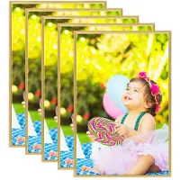 vidaXL Collage de cadres photo 3 pcs de table Argenté 21x29,7 cm MDF
