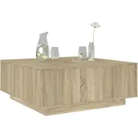 vidaXL Table basse blanche 100x100x40 cm Bois composite