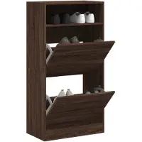 vidaXL Armoire à chaussures blanc 60x34x116 cm bois d'ingénierie