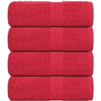 vidaXL Serviettes de sauna 2 pcs rouge 80x200 cm 360 g/m² 100% coton