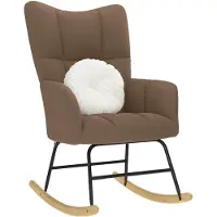 vidaXL Chaise à bascule gris nuage tissu