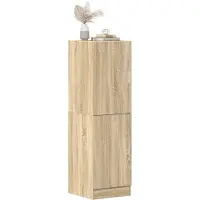 vidaXL Armoire de cuisine gris béton 38x41,5x131,5 cm Bois composite