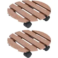 vidaXL Rouleau pour plantes 4 pcs. Gris 30x30x7,5 cm WPC