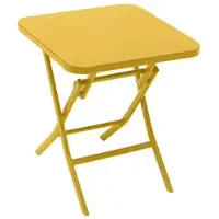 Hespéride Greensboro Table d’appoint carrée pliante moutarde - 40 x 40 cm
