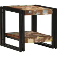 vidaXL Table basse multicolore 40X50X38 Cm en bois massif recyclé Lumarko !