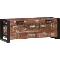 vidaXL Coffres de rangement 80 x 30 x 30 cm bois massif ancien