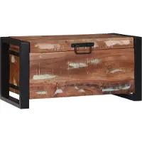 vidaXL Coffres de rangement 60 x 30 x 30 cm bois massif ancien