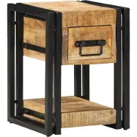 vidaXL Cabinet de chevet avec tiroir Marron 30 x 30 x 40 cm