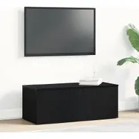 vidaXL Meubles TV, 80x34x30 cm, noir, imitation chêne, panneaux de particules