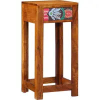 vidaXL Support de téléphone 35x35x75 cm en bois d'acacia massif