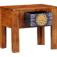 vidaXL Table d'appoint Marron 40 x 30 x 36 cm Bois d'acacia massif