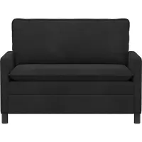 vidaXL Canapé Noir 126 x 81 x 87,5 cm Velours
