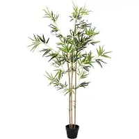 vidaXL Arbre en bambou synthétique , vert, 55 x 16 x 150 cm, tissu et bambou