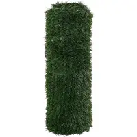 vidaXL Clôture Artificielle Vert Foncé 1 X 6 M Pvc Et Acier