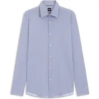 BOSS Chemise Slim imprimée en tissu stretch performant