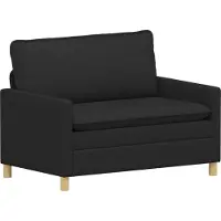 vidaXL Canapé Noir 126 x 81 x 87,5 cm Tissu