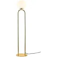 Nordlux Shapes Lampadaire E27 laiton / opale blanc