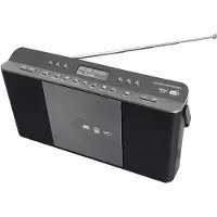 Soundmaster Radio portable à sélection rapide RCD1870SW, noir/gris argenté