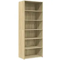 vidaXL Highboard chêne Sonoma 70x41x185 cm Matériau dérivé du bois