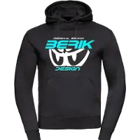Berik The New Eye sweat capuche, bleu foncé/blanc, XL