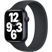 Apple Bracelet Boucle unique en Silicone Watch | 38/40/41/42 mm - Taille 3 - Midnight