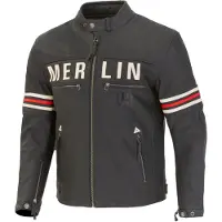 Merlin Revival D3O Veste en cuir de moto perforée Taille