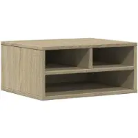 vidaXL Support pour imprimante Chêne Sonoma 49x40x22,5 cm Bois composite