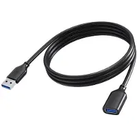 Vision - Rallonge de câble USB - USB type A (F) pour USB type A (M) - USB 3.0 - 2 m - noir