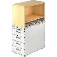 Hjh OFFICE PRO RENATUS - Rehausse de conteneur (42.80 x 80 x 53 cm)
