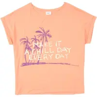 s.Oliver T-Shirt violet foncé / abricot / blanc
