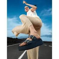 FitFlop FitFlop Gen-FF Max Buckle, sandales à deux lanières en denim 36