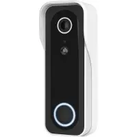 Trust DOORCAM-3000, Noir, Blanc, 2,4 GHz, Android, iOS, 3 MP, MicroSD (TransFlash), 256 Go